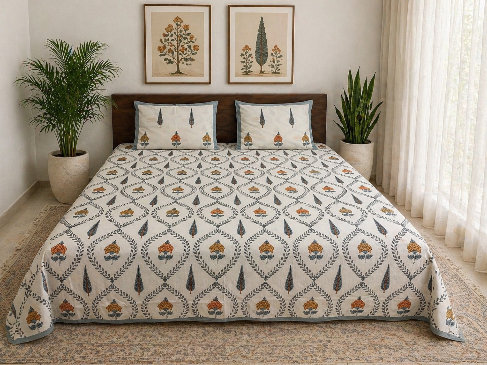 Ivory Botanica Bedsheet