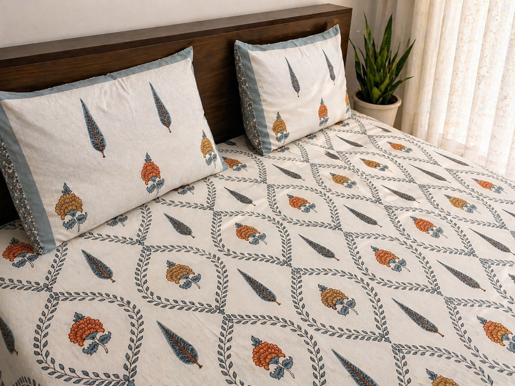 Ivory Botanica Bedsheet