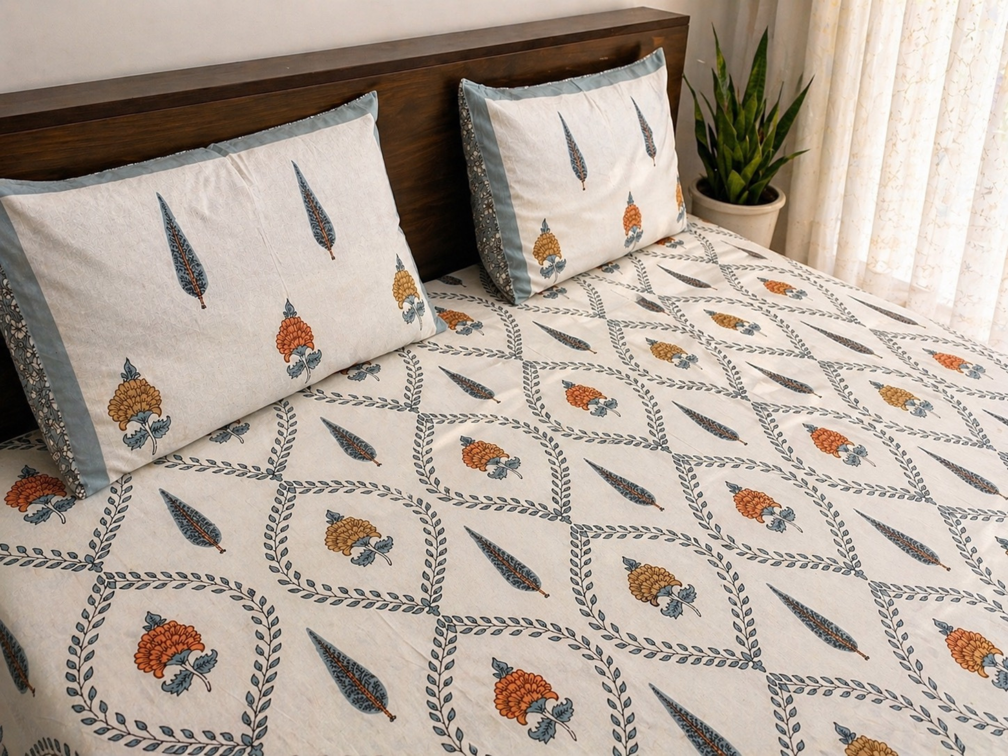 Ivory Botanica Bedsheet